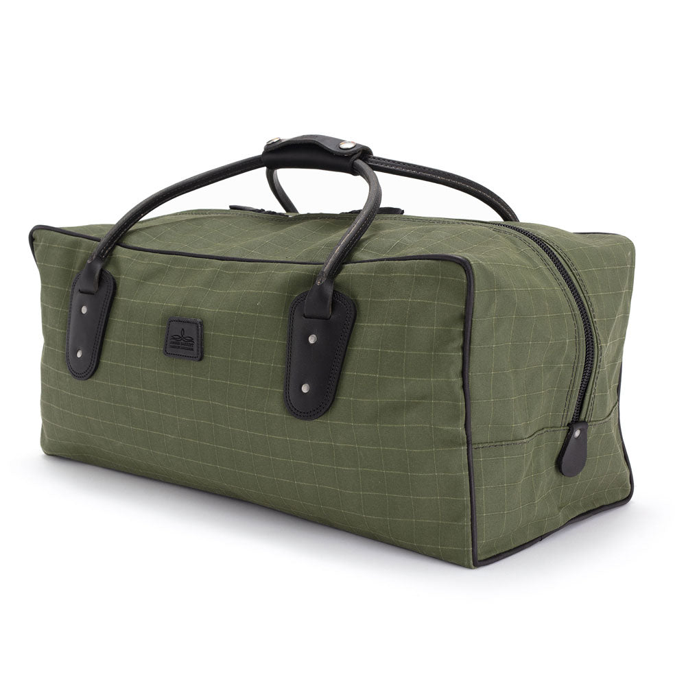 Weekender Travel Bag - All Green and Black Leather Trim