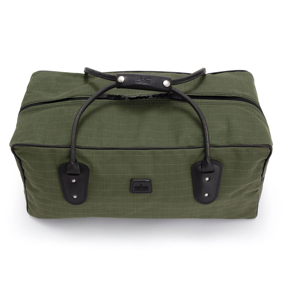 All Canvas Weekender Travel Bag (Green) - Angus Barrett Saddlery