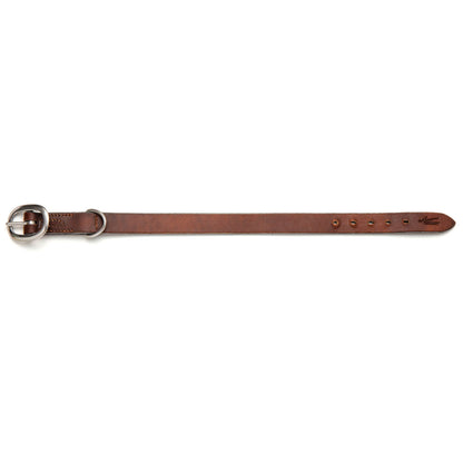 Angus Barrett Saddlery Working Dog Collar with Stainless steel hardware- 25mm wide