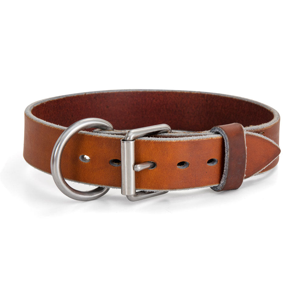 Leather Working Dog Collar - 32mm Wide