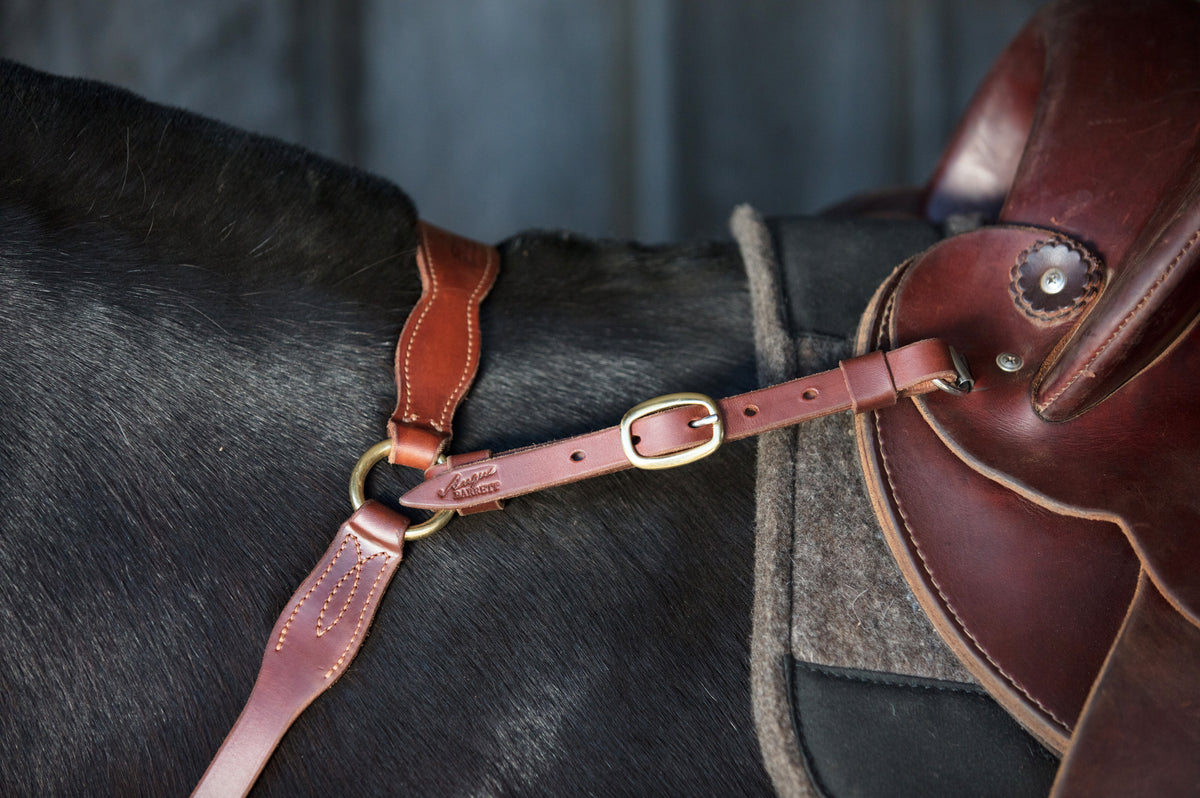 Angus Barrett Station Breastplate - Natural with Brass Hardware