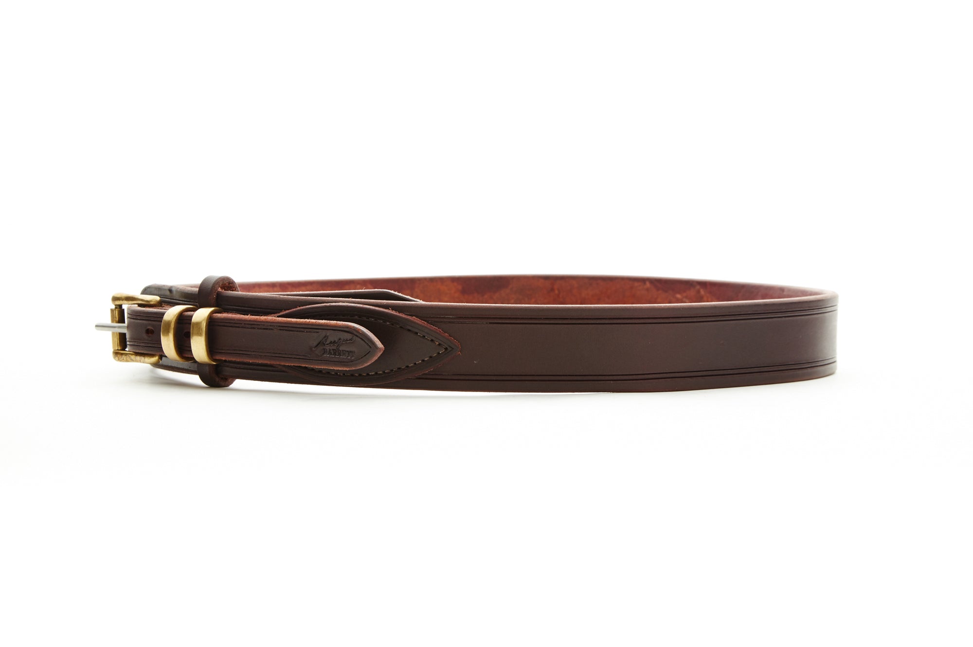 Angus Barrett Drovers Belt with sold Brass hardware