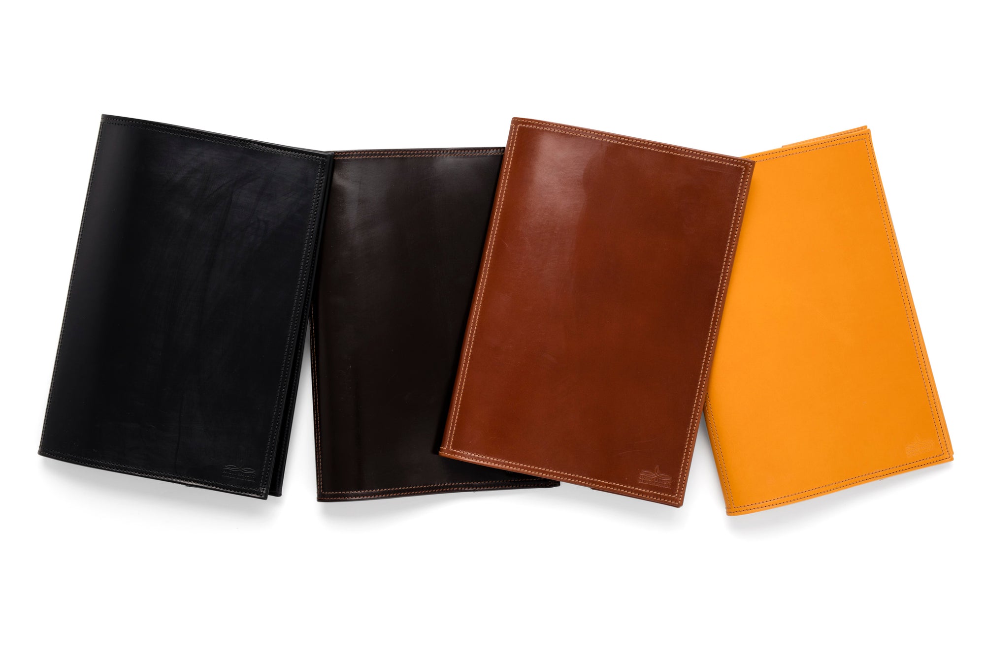 Angus Barrett A4 Diary Cover in Black, Dark Brown, Tan and Gold