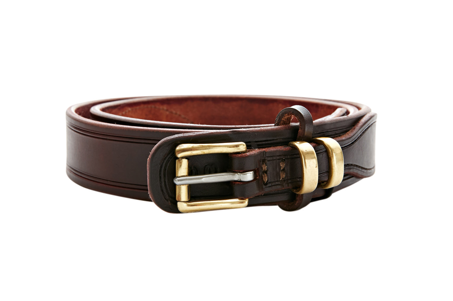 Drovers Leather Belt with Brass Buckle | Angus Barrett Saddlery