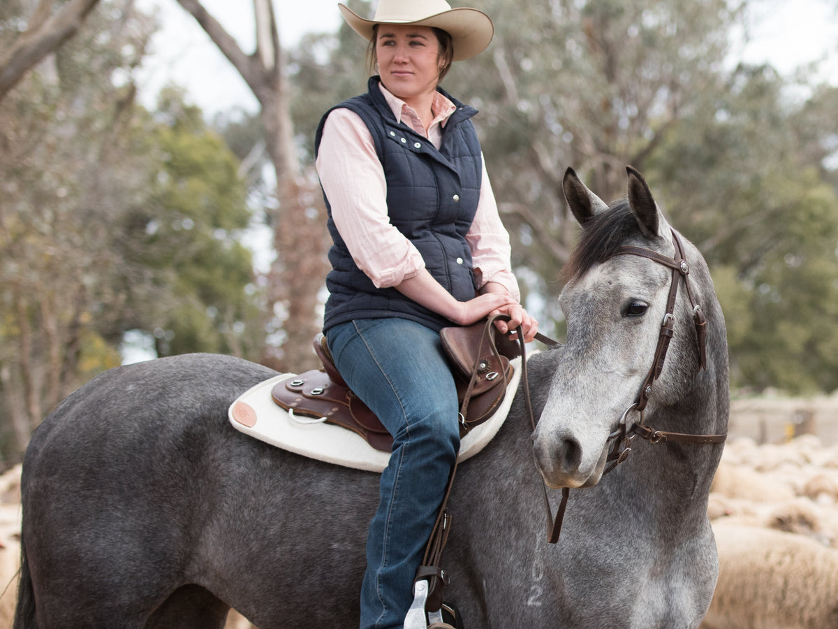 Pure Wool Saddle Pad | Cleanskin | Angus Barrett Saddlery