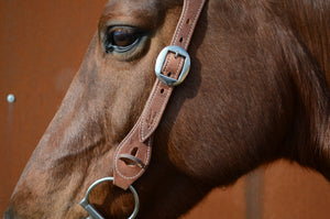 One Ear Fitted Leather Bridle - Angus Barrett Saddlery