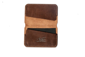 Angus Barrett Saddlery Little Yarra Men's Brown Leather Wallet - Italian Leather 