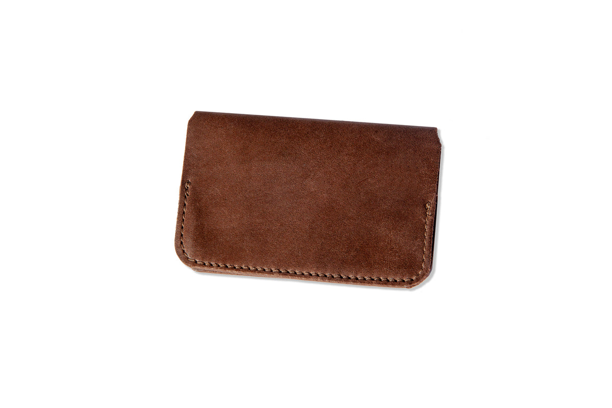 Angus Barrett Saddlery Little Yarra Men&#39;s Brown Leather Wallet - Italian Leather 