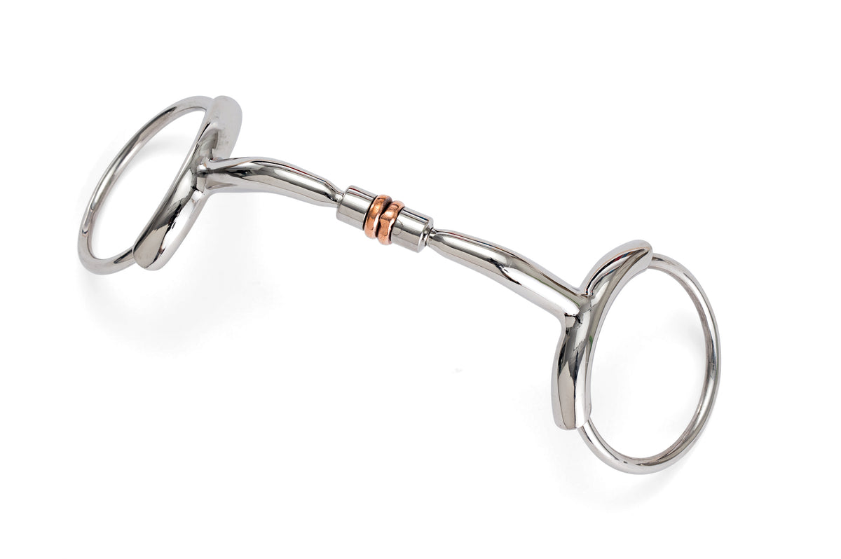 Piped Loose Ring Stainless Steel Snaffle Bit | Angus Barrett Saddlery