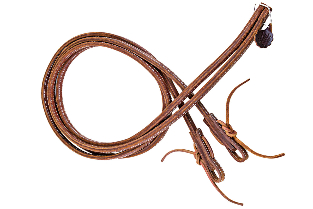 Angus Barrett Split Reins - Fully Stitched and Lined