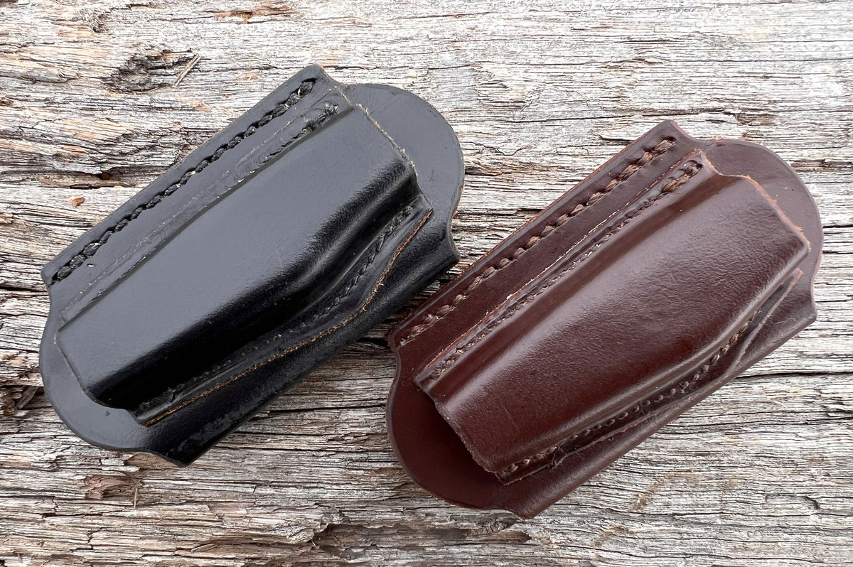 Open-End Knife Pouches - Bridle Leather