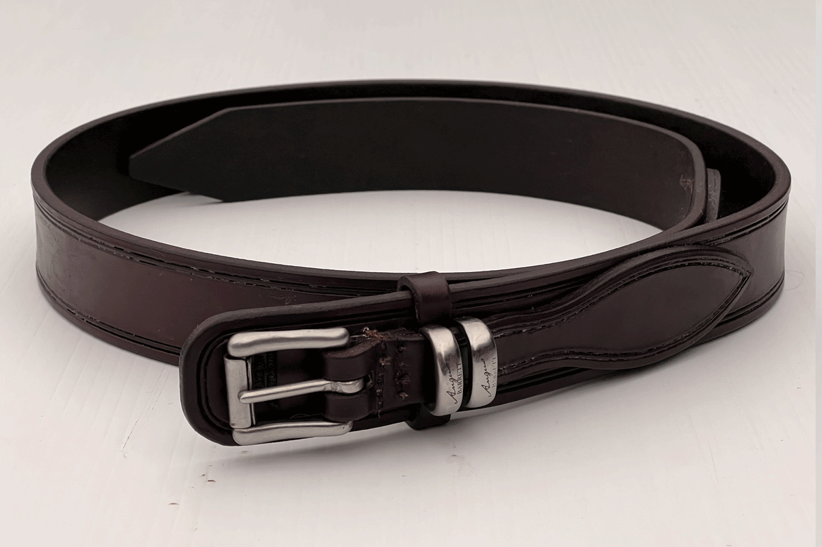 Drovers Leather Belt with Stainless Steel Roller Buckle