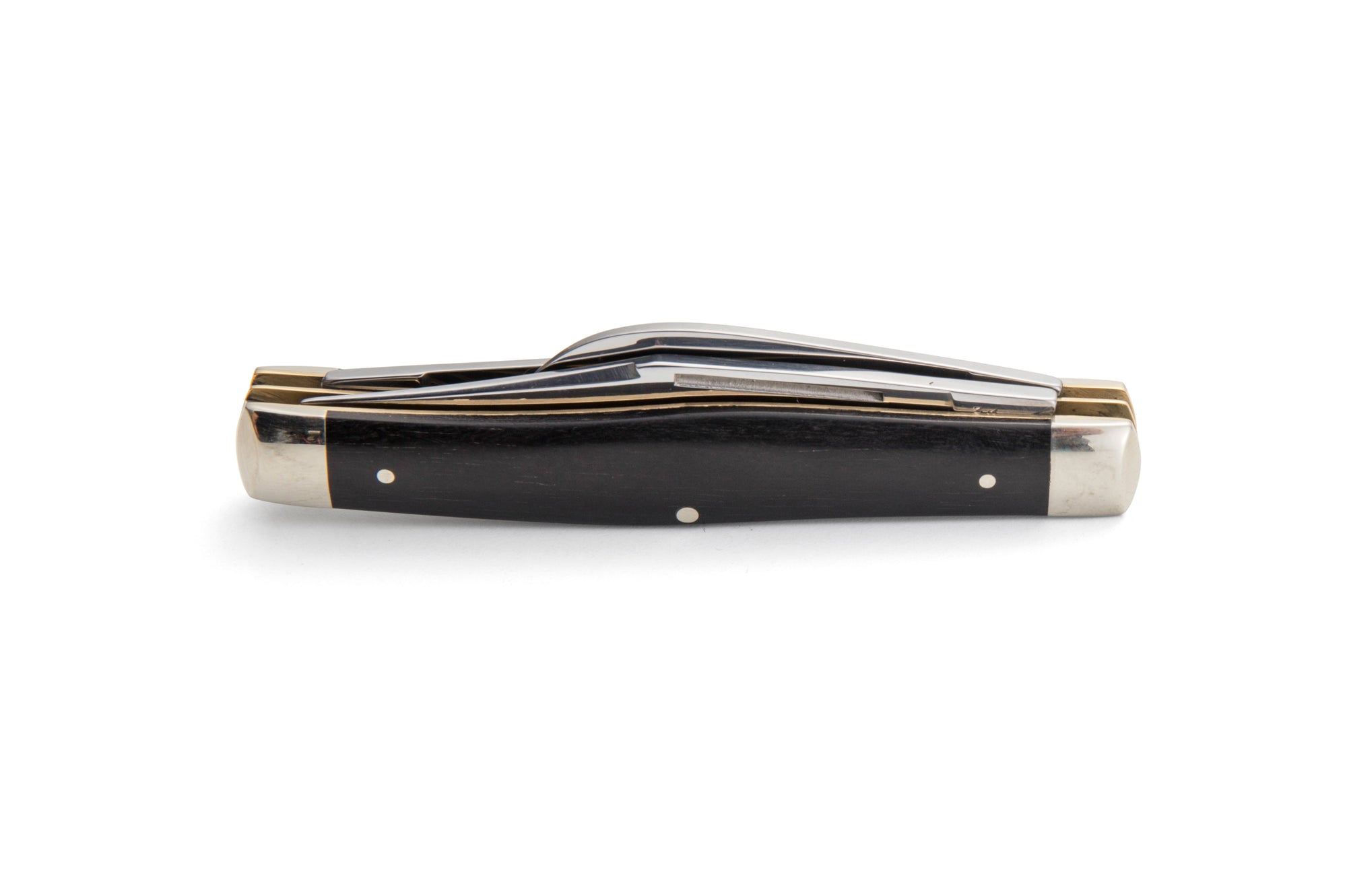 Robert Klaas 3 Blade Pocket Knife with Genuine Ebony Wood Handle - Robert Klaas 3 Blade Pocket Knife with Genuine Ebony Wood Handle - Angus Barrett Saddlery