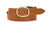 Kimberley Leather Belt with Solid Brass Buckle (Cognac) - Angus Barrett Saddlery