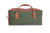 Weekender Travel Bag - Green Canvas with Tan Leather Trim
