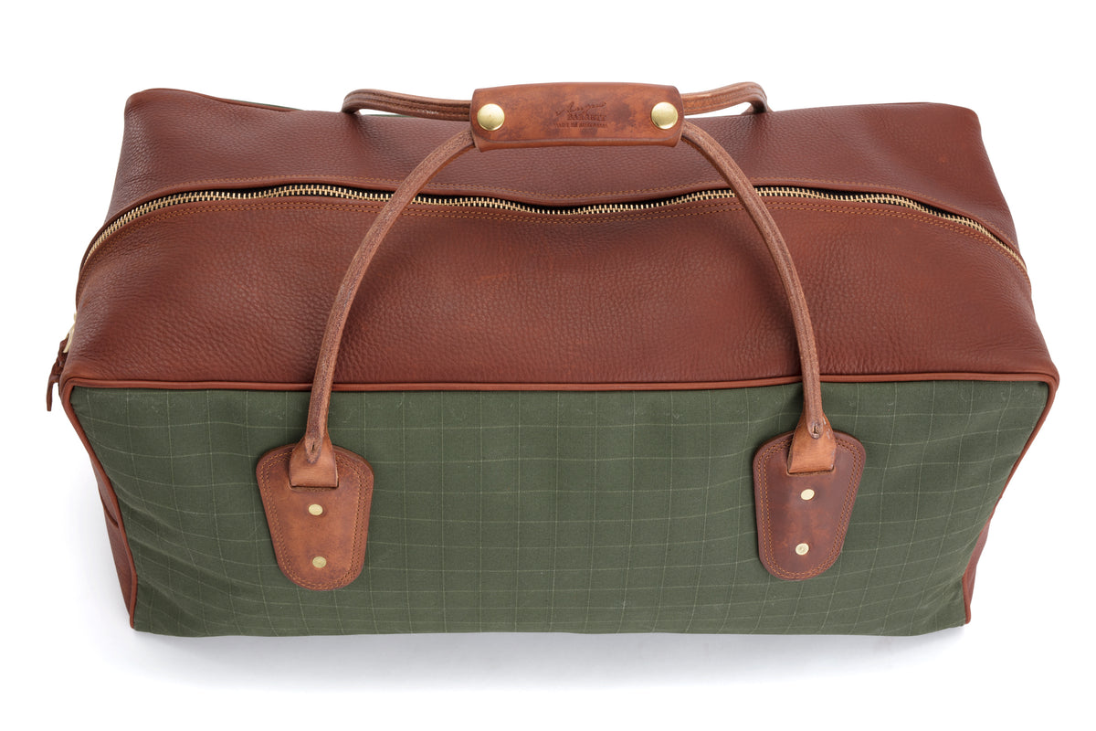 ONE NIGHTER Angola & Leather Travel Bag
