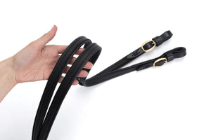 Joined French Leather Reins | Angus Barrett Saddlery