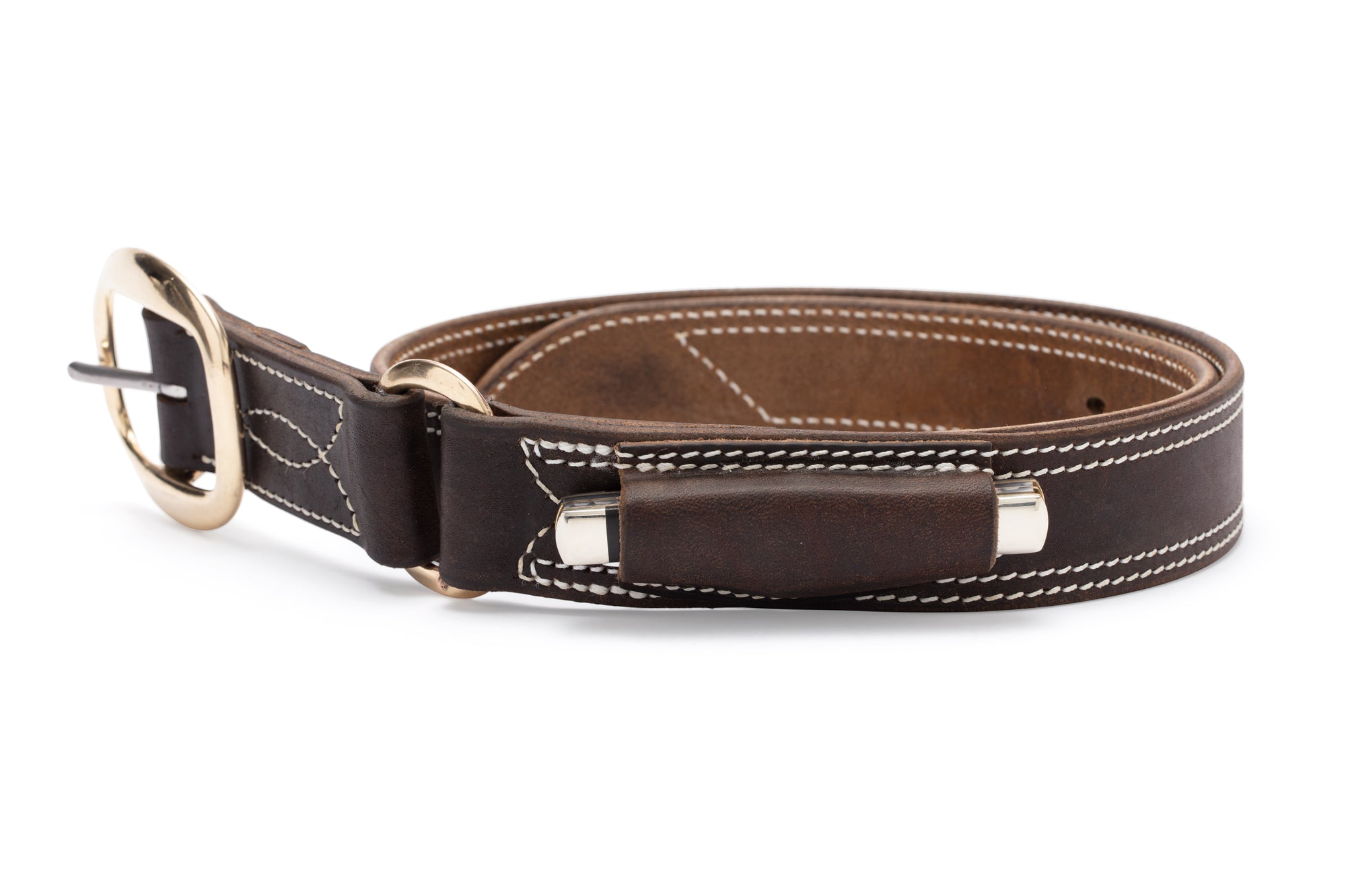 Ringers Leather Belt with Pocket Knife Pouch - Angus Barrett Saddlery