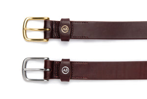 Brunett Leather Casual Belt | Angus Barrett Saddlery