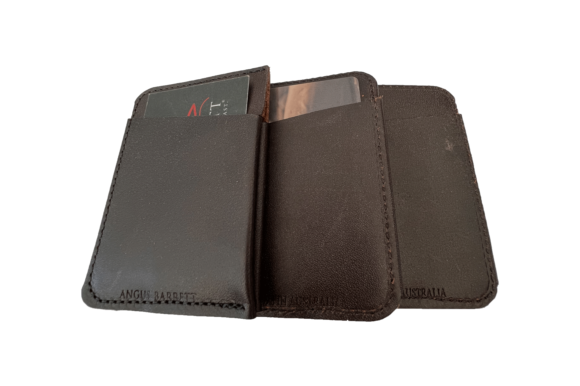 The Slip Leather Wallet - Brown Bovine Leather | Angus Barrett Saddlery