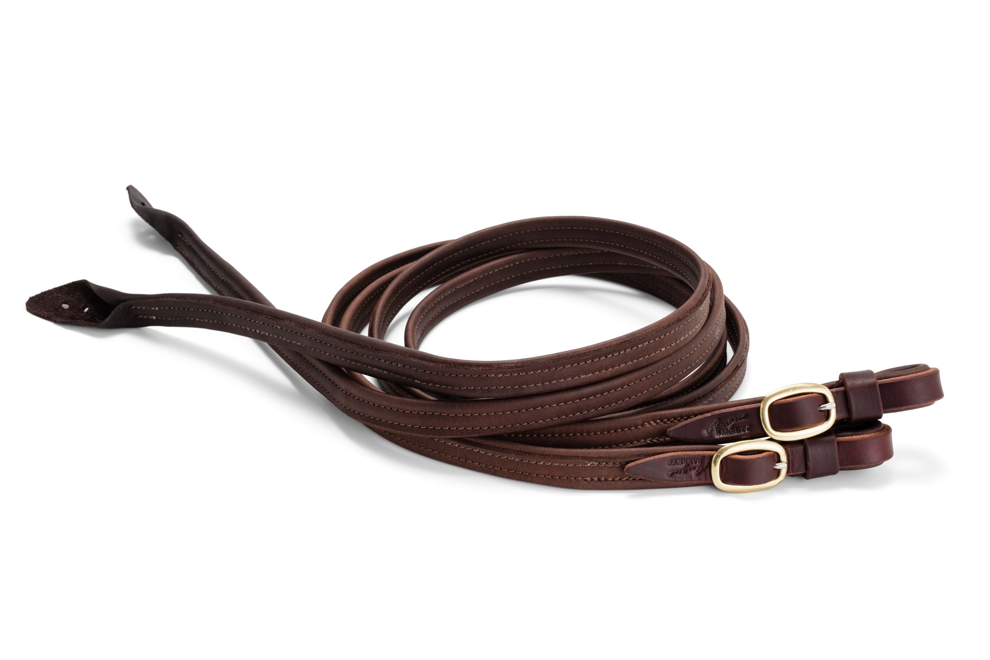French Leather Reins with Brass buckles | Angus Barrett Saddlery