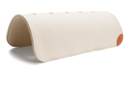 Angus Barrett Long White Cleanskin Saddle Pad