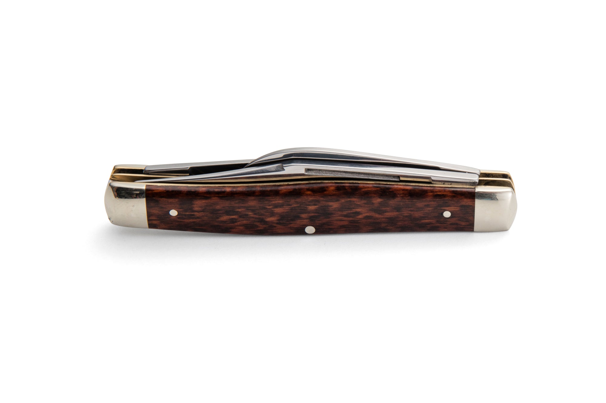 Robert Klaas 3 Blade Pocket Knife with Genuine Snakewood Handle - Made for Angus Barrett