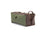 Weekend Warrior Travel Bag - Green Canvas & Chocolate Leather